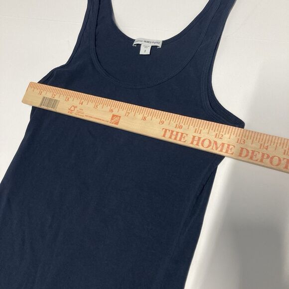 Standard James Perse Women's Dark Navy Blue Black Tank Top Size 2 - Picture 10 of 12